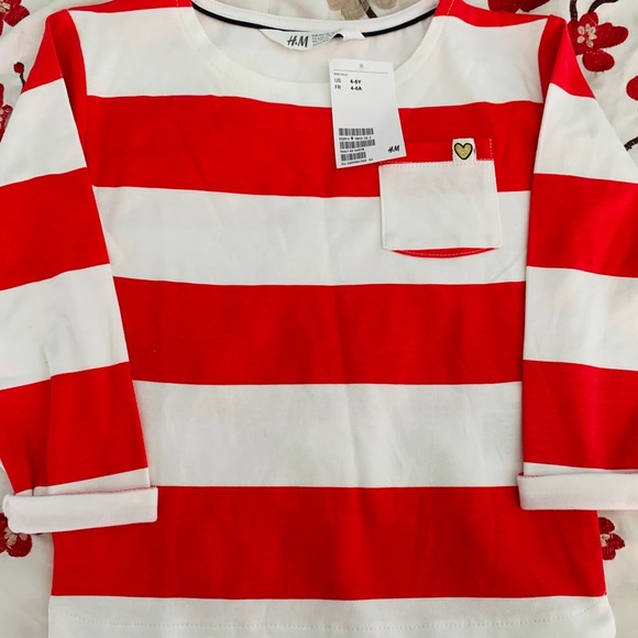 NWT- H&M Girls High Low Top - Picture 2 of 3